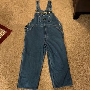 John Deere overalls.